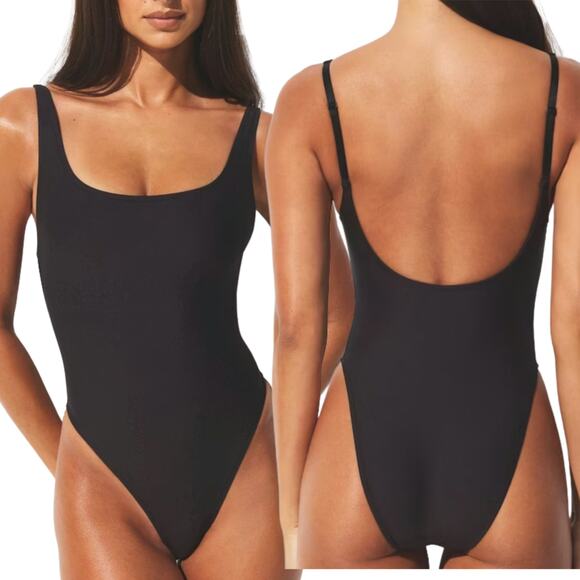 SKIMS Other - SKIMS Signature Swim Scoop Neck One Piece Onyx M NWT $90